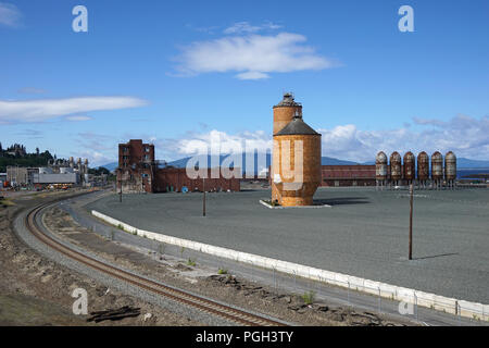 Verlassen industriellen Erbe in Bellingham, Washington, USA Stockfoto