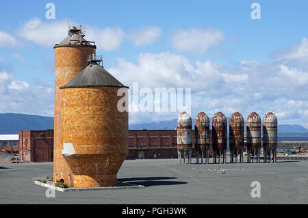 Verlassen industriellen Erbe in Bellingham, Washington, USA Stockfoto