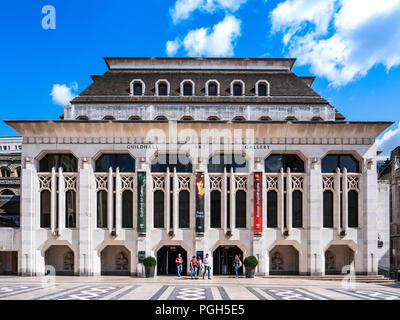 Die Guildhall Art Gallery in der komplexen Guildhall in der City of London, UK. Diese Galerie enthält Kunstwerke aus 1670 bis in die Gegenwart Stockfoto