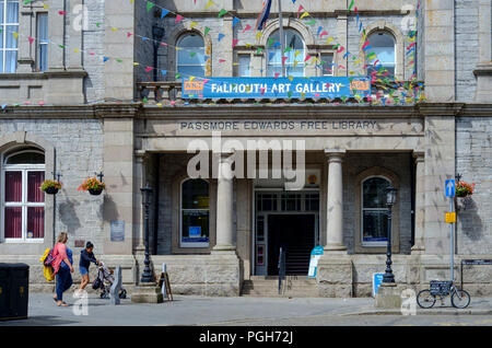 Falmouth eine Küstenstadt und Hafen in Cornwall England UK Falmouth Art Gallery Stockfoto