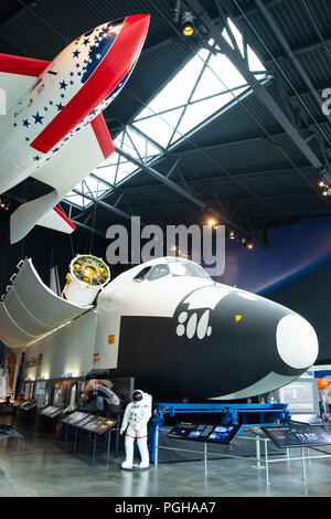 NASA voll Rumpf Trainer in Charles Simonyi Galerie am Museum der Flug, Seattle, USA Stockfoto