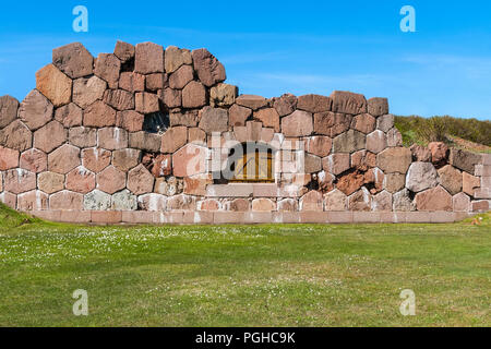 Überreste der Festung in Bomarsund, auf dem Gebiet der Ålandinseln in der Gemeinde Sund, Finnlands Stockfoto