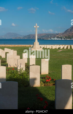 Suda Bucht Commonwealth War Cemetery, Kreta Stockfoto