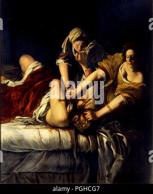 Slaying Judith Holofernes (1614 - 20) von Artemisia Gentileschi Stockfoto