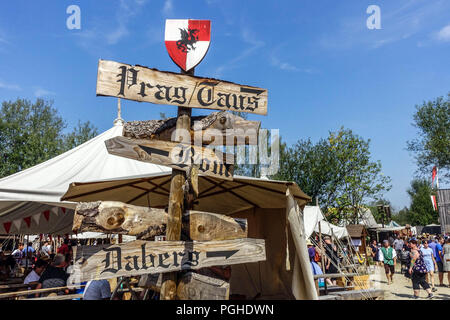 Furth im Wald, Höhlengladium, Mittelalterfest, Bayern, Deutschland Stockfoto