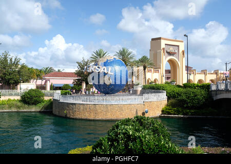 Eingang zu den Universal Studios in Orlando, Florida Stockfoto