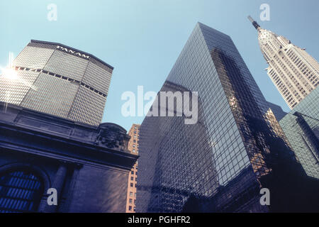 Midtown Wolkenkratzer, 1984, NYC, USA Stockfoto