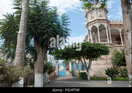 Schöne Aussicht auf die Burg von San Vicente de Ca ete, Lima. Stockfoto