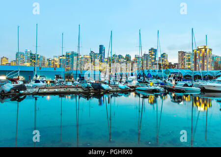 Schöne Aussicht im Stadtzentrum von Vancouver, British Columbia, Kanada Stockfoto