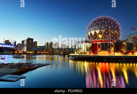 Das Gebäude der ehemaligen Namen der Wissenschaft Welt in Vancouver ist ein Science Center durch eine gemeinnützige Organisation in Vancouver, British Columbia, Kanada. Stockfoto