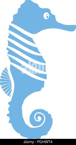 Vector Illustration eines Seahorse Stock Vektor