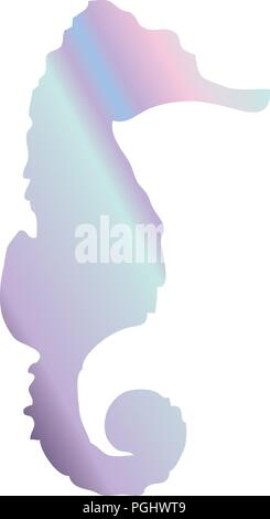 Vector Illustration eines Seahorse Stock Vektor