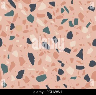 Vector Illustration von terrazzo Muster Hintergrund Stock Vektor