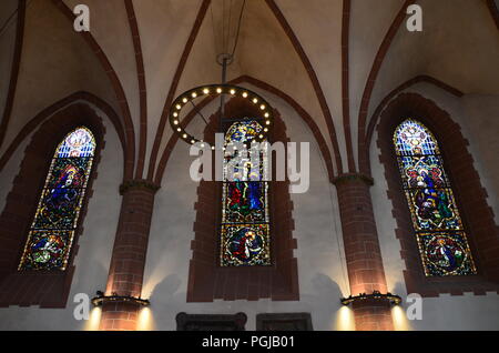 Berühmte Alte Nikolaikirche in Frankfurt Stockfoto