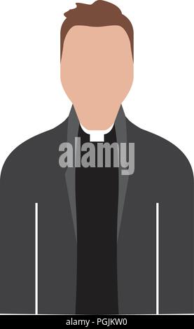 Isolierte Priester avatar Stock Vektor