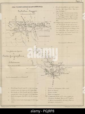 Bild von Seite 911 "als conferencias e o Itinerario do viajante. Serpa Pinto atravez das Terras da Afrika Austral... Junho 2005 ein Dezembro de 1878. Estudo critico e documentado contendo Duas cartas georaphicas" durch die Briten 0068. Stockfoto