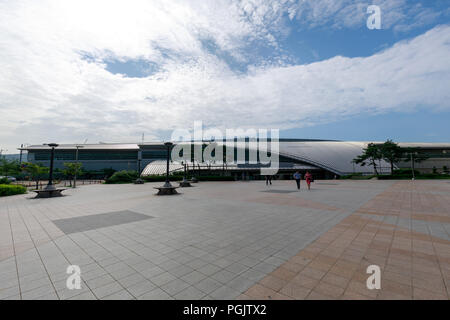 Incheon, Südkorea - Apr 3, 2018: Blick auf Unseo-Station in der Nähe von Incheon International Airport Stockfoto