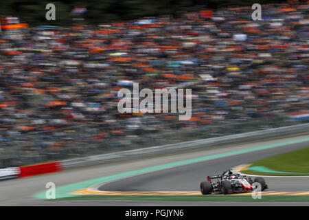 Motorsport: FIA Formel Eins-Weltmeisterschaft 2018, Grand Prix von Belgien, #8 Romain Grosjean (FRA, Haas F1 Team), 26.08.2018. | Verwendung weltweit Stockfoto