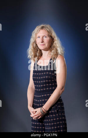 Edinburgh, Großbritannien. 27 August, 2018. Samantha Harvey, ist ein englischer Autor. Dargestellt an der Edinburgh International Book Festival. Edinburgh, Schottland. Bild von Gary Doak/Alamy leben Nachrichten Stockfoto