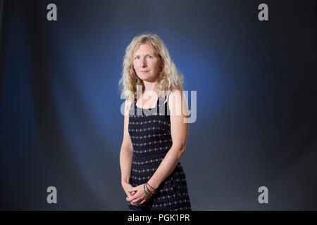 Edinburgh, Großbritannien. 27 August, 2018. Samantha Harvey, ist ein englischer Autor. Dargestellt an der Edinburgh International Book Festival. Edinburgh, Schottland. Bild von Gary Doak/Alamy leben Nachrichten Stockfoto