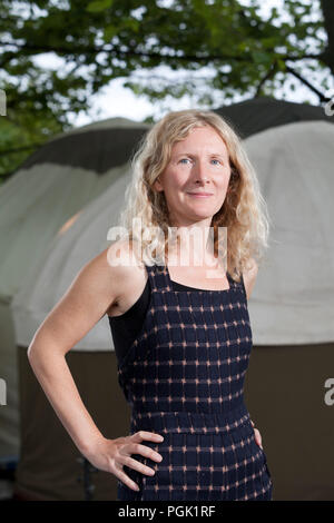 Edinburgh, Großbritannien. 27 August, 2018. Samantha Harvey, ist ein englischer Autor. Dargestellt an der Edinburgh International Book Festival. Edinburgh, Schottland. Bild von Gary Doak/Alamy leben Nachrichten Stockfoto