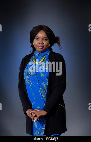 Edinburgh, Großbritannien. 27 August, 2018. Ayobami Adebayo, der nigerianischen Schriftsteller. Dargestellt an der Edinburgh International Book Festival. Edinburgh, Schottland. Bild von Gary Doak/Alamy leben Nachrichten Stockfoto