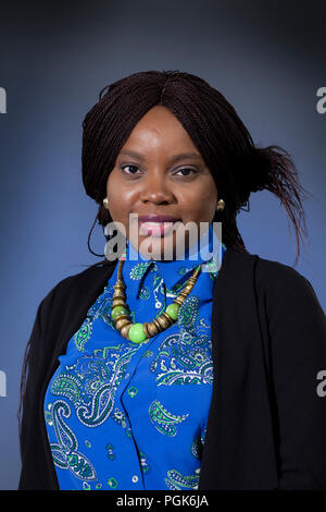 Edinburgh, Großbritannien. 27 August, 2018. Ayobami Adebayo, der nigerianischen Schriftsteller. Dargestellt an der Edinburgh International Book Festival. Edinburgh, Schottland. Bild von Gary Doak/Alamy leben Nachrichten Stockfoto