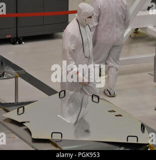 In Pasadena, Kalifornien. 27 Aug, 2018. Mars Rover Mission arbeiten Wissenschaftler und Ingenieure an verschiedenen Teilen des Mars Rover 2020 Agentur Jet Propulsion Laboratory Montag. Foto von Gene Blevins/LA DailyNews/SCNG/ZumaPress Credit: Gene Blevins/ZUMA Draht/Alamy leben Nachrichten Stockfoto