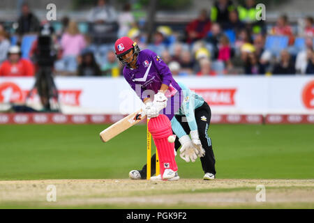 Hove, Großbritannien. 27. August 2018. Während der Kia Abendmahl League Finale 2018 - Finale zwischen Loughborough Blitz- und Surrey Sterne am 1. Zentrale County Ground am Montag, den 27. August 2018. Hove, England. Credit: Taka G Wu Credit: Taka Wu/Alamy leben Nachrichten Stockfoto