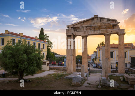 Athen, Griechenland - Juni 05, 2018: die Reste der römischen Agora in der Altstadt von Athen, Griechenland. Stockfoto