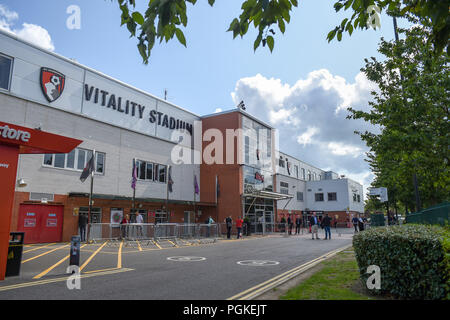 Die Vitalität Stadion, ehemals Dean Court in Kings Park home der AFC Bournemouth, 25. August 2018 bekannt Stockfoto