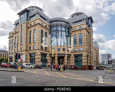 Exchange Plaza Gebäude an der Ecke der Lothian Road und West Ansatz Straße in Edinburgh Schottland Großbritannien Stockfoto