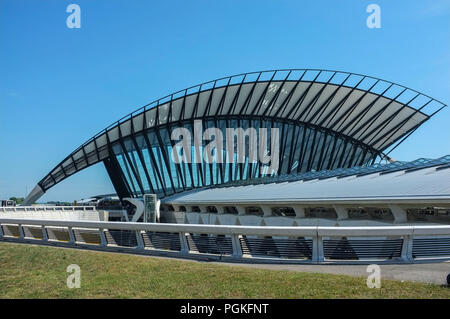 Saint-Exupery Bahnhof in Lyon. Stockfoto