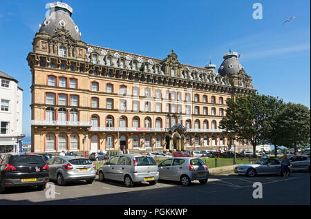 Außenansicht des Grand Hotels im Sommer Scarborough North Yorkshire England Großbritannien Großbritannien Großbritannien Großbritannien Großbritannien Großbritannien Großbritannien Großbritannien Großbritannien Großbritannien Großbritannien Stockfoto