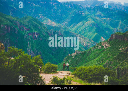 Creel, Chihuahua, Mexiko. Creel Station, ist die Bevölkerung des mexikanischen Bundesstaates Chihuahua, hoch oben in der Sierra Madre Occidental, in der im Magis Stockfoto