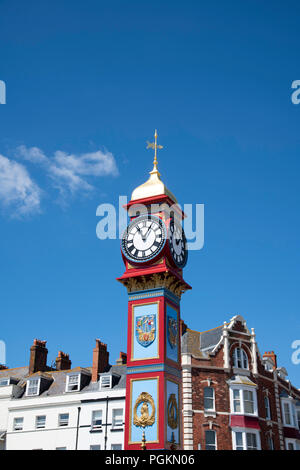 Queen Vicotoria Jubiläum der Uhr auf der Esplanade in Dorchester, Dorset, Großbritannien Stockfoto