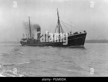 Der Trawler "Kap Siretoko", die von Cochrane und Söhne (UK) 1939 erbaut und über die von der britischen Admiralität am 18. September 1939 berücksichtigt. Versenkt durch deutsche Flugzeuge in Norwegen am 29. April 1940. Stockfoto