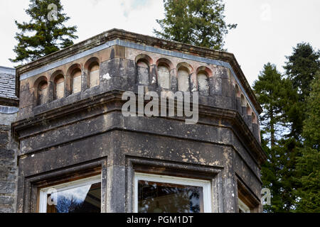 Zierpflanzen Turm auf Benmore House aktuelle Home der Benmore Outdoor Center. Stockfoto