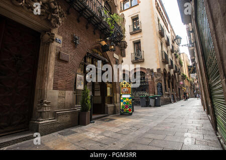 "Die vier Katzen" Café in Barcelona Stockfoto