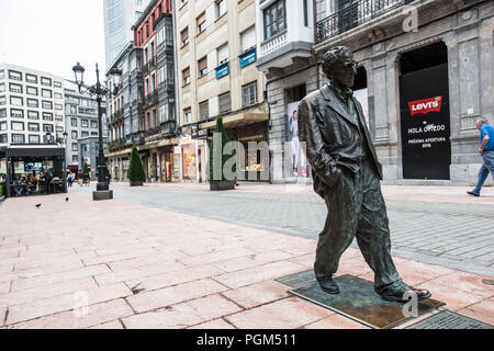 Hommage der Stadt von Oviedo zu Woody Allen Stockfoto