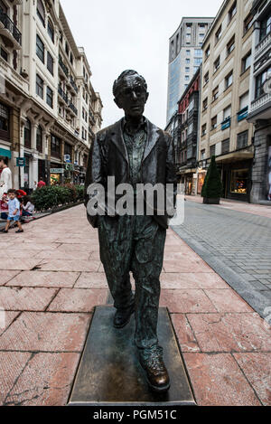 Hommage der Stadt von Oviedo zu Woody Allen Stockfoto