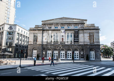 Campoamor Theater in Oviedo. Stockfoto