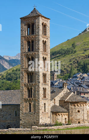 Spanisch romanische. Sant Climent de Taull Kirche. Vall de Boi Stockfoto