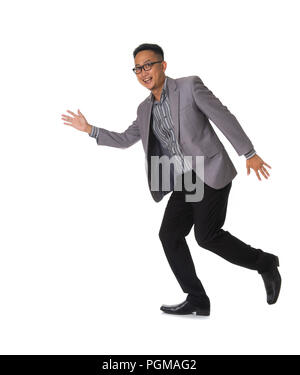 Young Business Mann laufen Stockfoto
