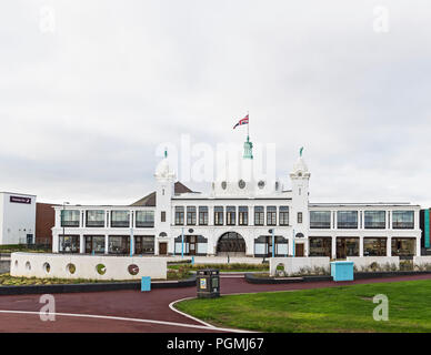 Spanische Stadt Whitley Bay Sea Front nach der Renovierung. Stockfoto