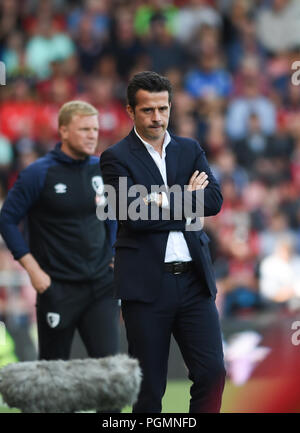 Everton Manager Marco Silva während des Premier League-Spiels zwischen AFC Bournemouth und Everton im Vitality Stadium , Bournemouth , 25. August 2018 Foto Simon Dack / Tele Images. Nur redaktionelle Verwendung. Kein Merchandising. Für Fußballbilder gelten Einschränkungen für FA und Premier League. Keine Nutzung von Internet/Mobilgeräten ohne FAPL-Lizenz. Weitere Informationen erhalten Sie von Football Dataco Stockfoto