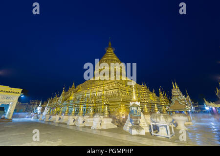 Shwezigon Pagode, Bagan, Myanmar Stockfoto