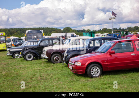 Earls Barton Verkehr zeigen, August Bank Holiday, 2018, Northampton, Stockfoto