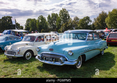 Earls Barton Verkehr zeigen, August Bank Holiday, 2018, Northampton, Stockfoto