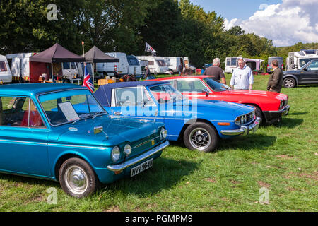 Earls Barton Verkehr zeigen, August Bank Holiday, 2018, Northampton, Stockfoto